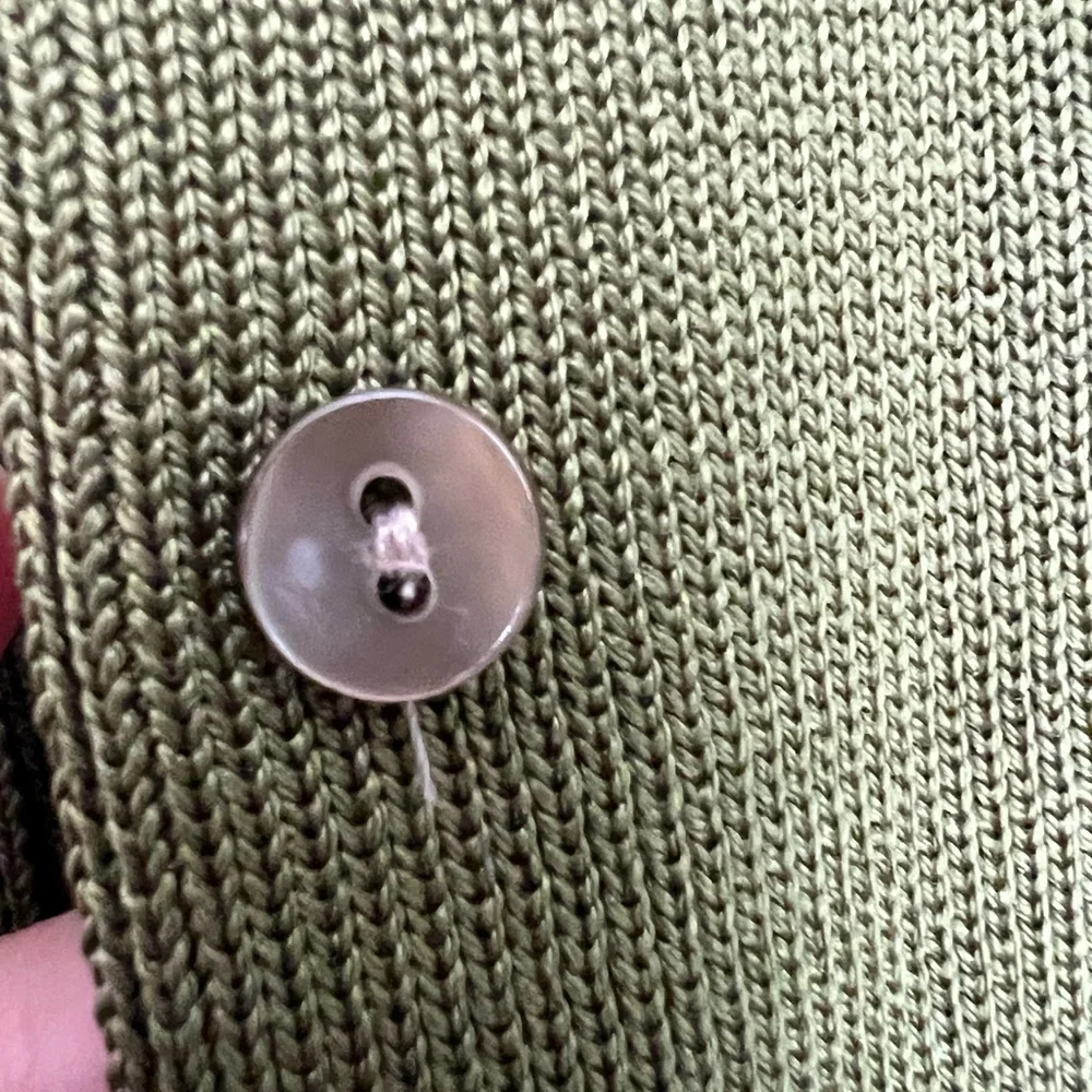 Ann Taylor Olive Knit Button-Up Cardigan - Picture 5 of 6